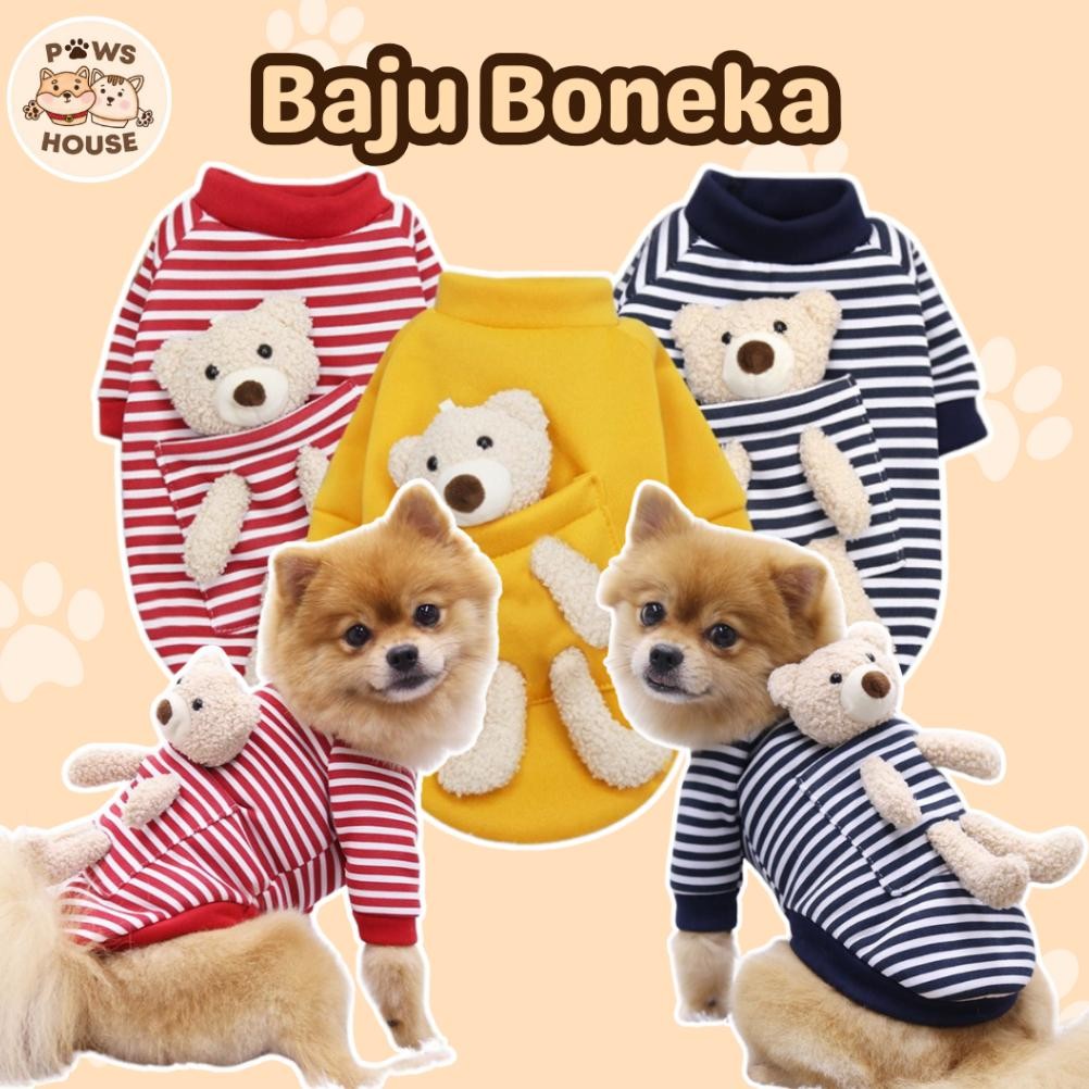 (Terbaru) Baju Anjing Kucing Kecil Besar Cowok Cewek Lucu Poodle Minipom (Terlaris)