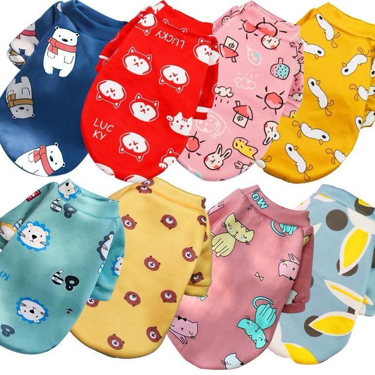 (Terbaru) Baju Anjing Kecil Poodle Jantan Betina Baju Anjing Cewek Cowok Lucu Korea (Terlaris)