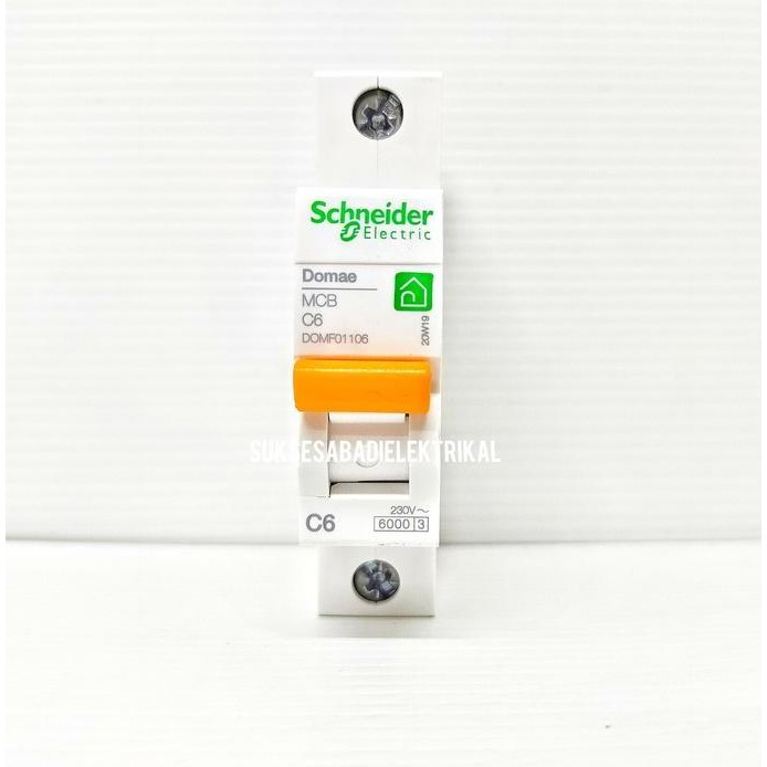 MCB 6A SCHNEIDER MERLIN GERIN ORIGINAL DAN TERPERCAYA