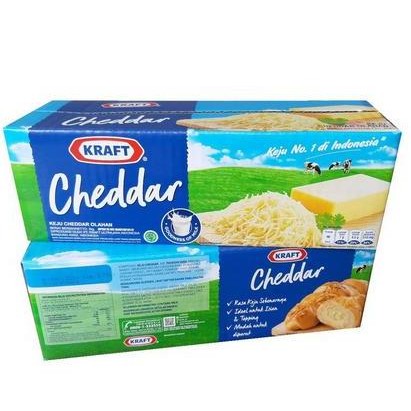 

Kraft Cheddar 2Kg Keju Olahan Siap Saji Berkualitas Cocok Untuk Kue Kering Martabak Dan Masakan Lainnya