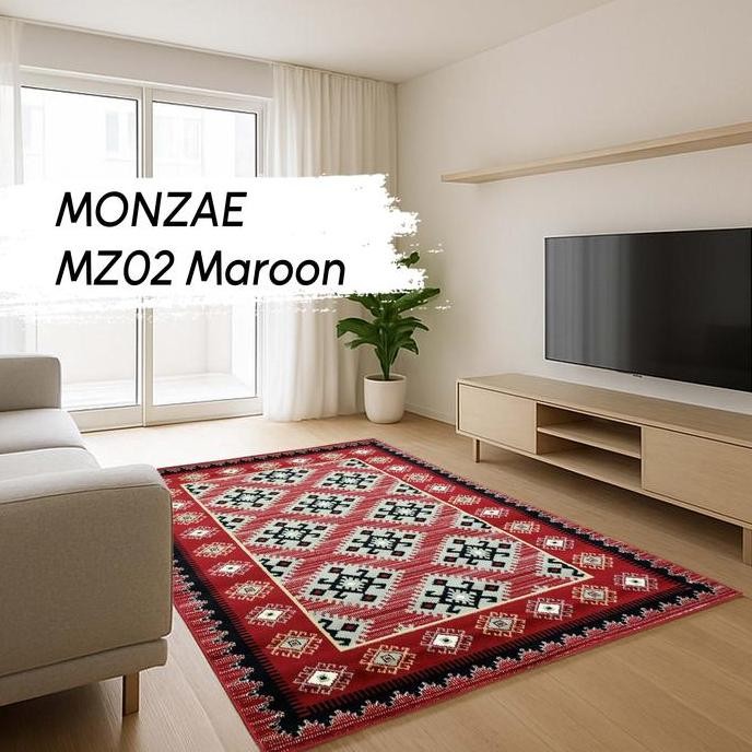 Karpet Permadani Mirzae 160X210 Maroon Karpet Permadani