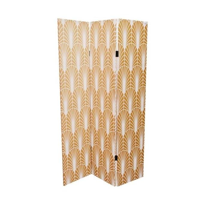 Informa - Pembatas Ruangan - Divider Hexagonal Yellow Creme 180X120Cm
