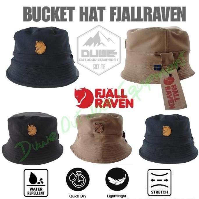 BEBAS ONGKIR - BUCKET HAT FJALLRAVEN LOKAL-BUCKET HAT-TOPI RIMBA PRIA WANITA