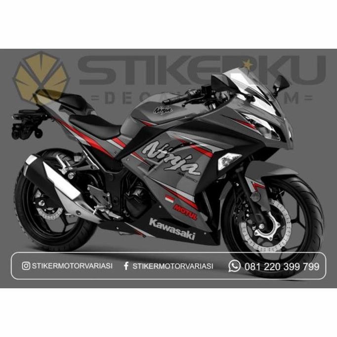 decal ninja 250R fi / striping ninja / decal motor ninja