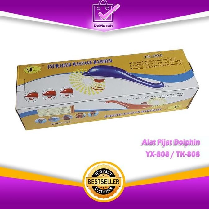 Original YX-808 Alat Pijat Dolphin Elektrik - Hammer Massager Refleksi Magnetik