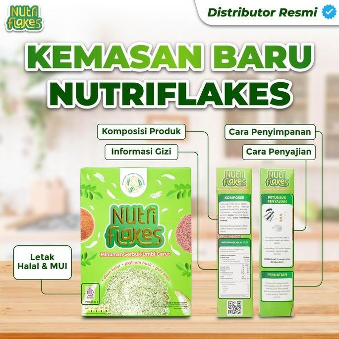 

Nutriflakes 1 Box - Sereal Umbi Garut Bantu Keluhan Maag Gerd & Asam Lambung Asli