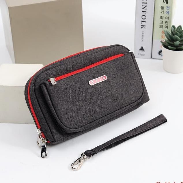 Bagtastic Ovio 7138 Denim Dompet Multifungsi Pouch Organizer