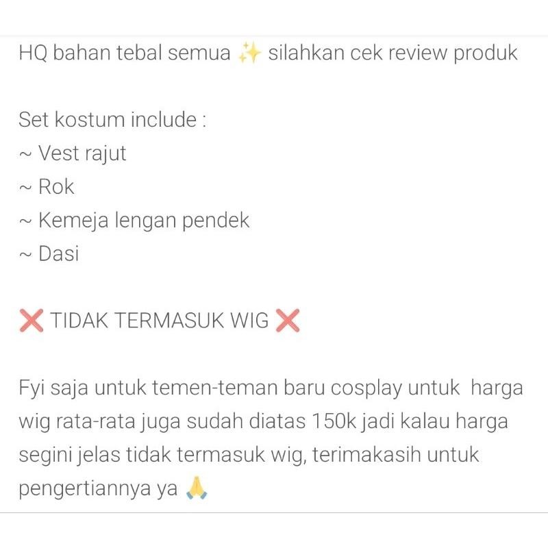 Ac Kostum Cosplay Horimiya Kyouko Hori Bahan Tebal