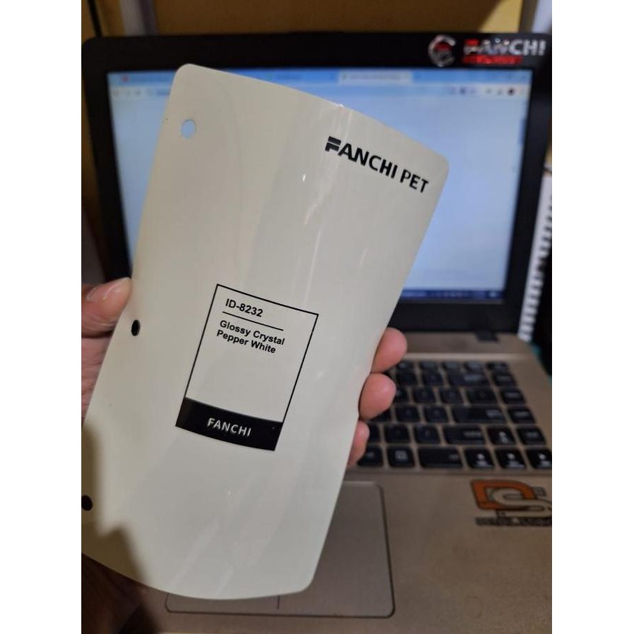 

ROLL Sticker FANCHI ID-8232 Glossy Crystal Paper White PET 50CM ROLL