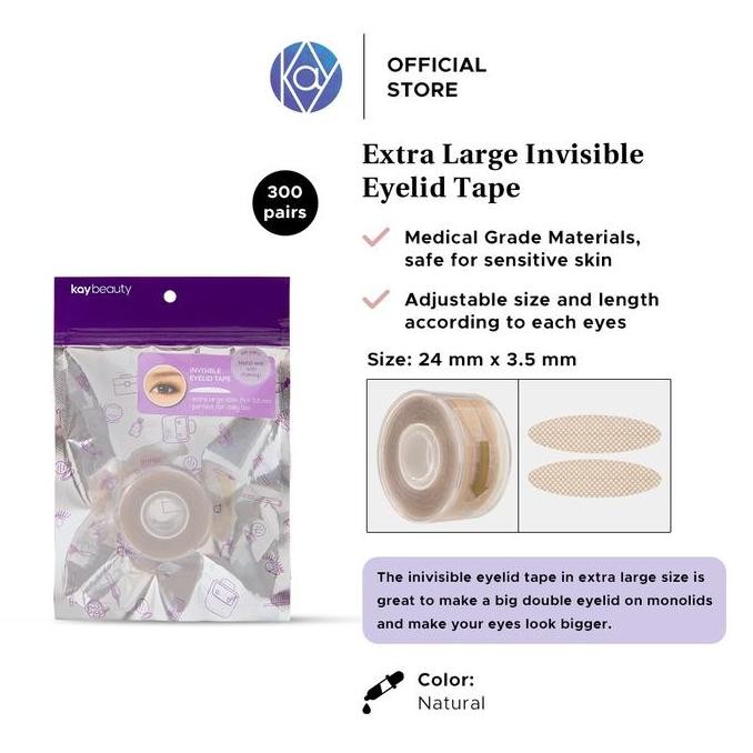 NEW Kay Beauty Extra Large Invisible Eyelid Tape