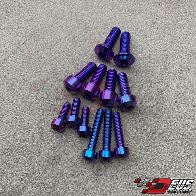 Baut Titanium Set Footstep TYGA Ninja R SS RR / Step Underbone KR KRR