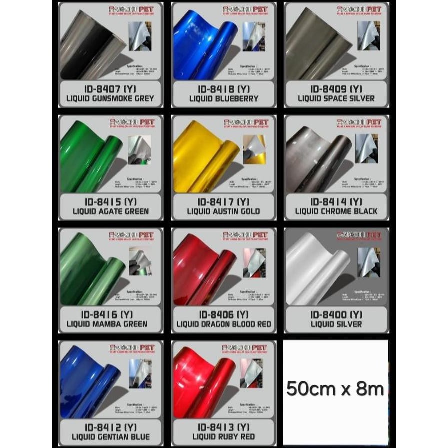 

ROLL Sticker FANCHI Y Liquid Metal PET SERIES 50cm ROLL