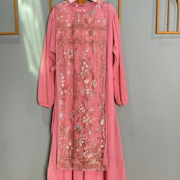 BSH Gamis Azzura Couple Ibu dan Anak Baju Muslim Ceruty Lebaran - Dress