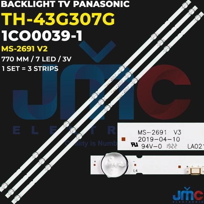 BEBAS ONGKIR - Backlight TV Panasonic 43 Inch TH-43G307G MS-2691 V2