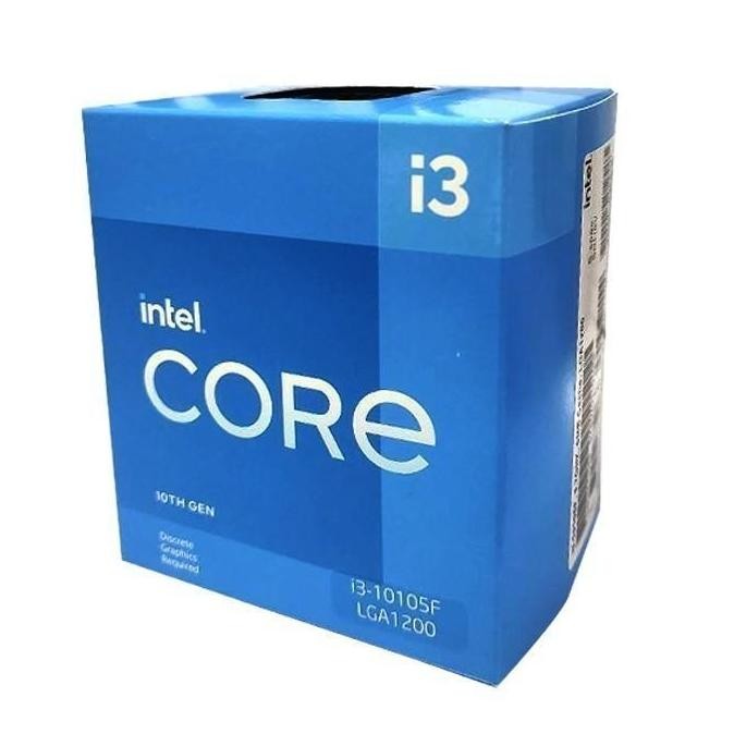 PROCESSOR INTEL CORE I3 GEN 10 F BOX RESMI / CORE I3 10105F LGA 1200