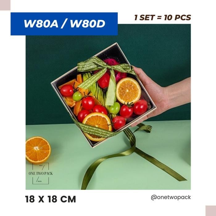 

WSS (10pcs) Wooden Gift Box 18x18cm / Sushi Box 23x17cm Hampers Box