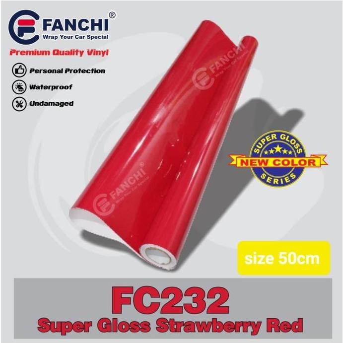 

ROLL Sticker Fanchi FC232 Super Glossy Strawberry Red 50cm x 8,5m ROLL