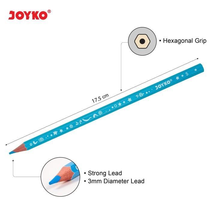 

WSS Joyko Pensil Warna Color Pencils Hexagonal Grip