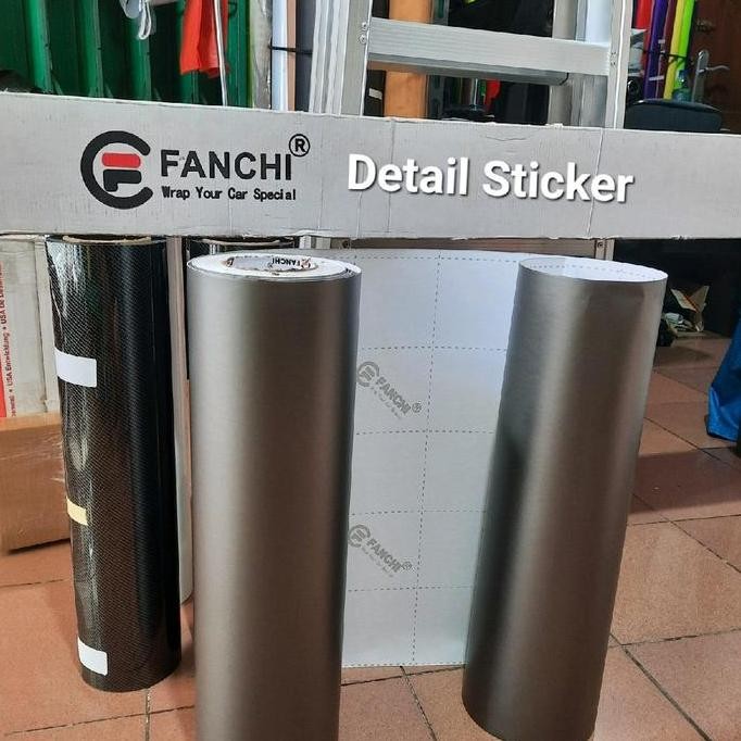 

ROLL Sticker Fanchi FC513 Matte Silver Grey Abu Tua Doff Premium Wrap 50cm x 9m