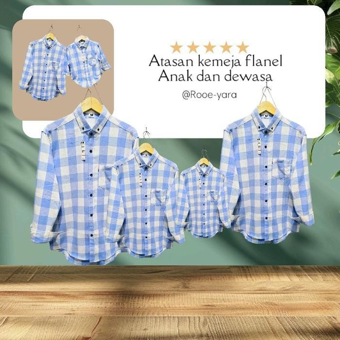 Bsh Atasan  Kemeja Couple Kluarga Pria Dan Wanita Unisex  Jual Terpisah  Ayah Dan Anak Laki Laki 3 T