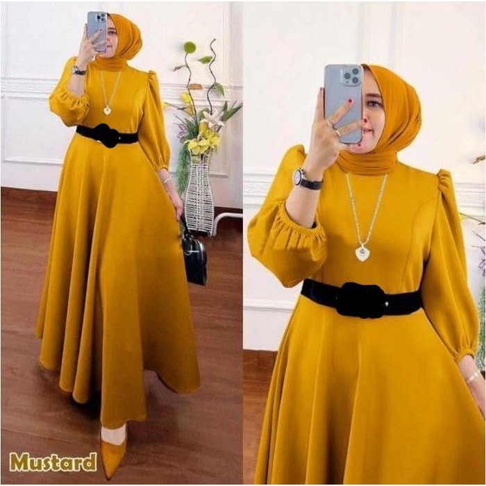 EF Sephora Dress Gamis Wanita Simple Muslim
