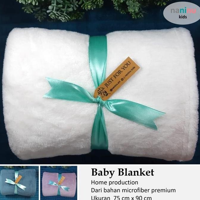TERBARU - MONDE - Baby blanket lembut polos (selimut bayi / selimut microfiber )