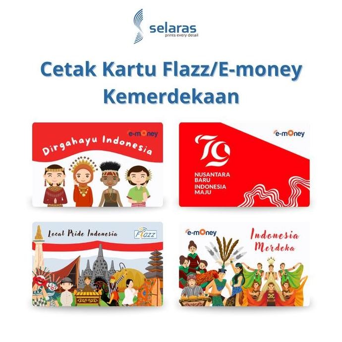 Kartu Flazz BCA Emoney Mandiri Kemerdekaan 17 Agustus Souvenir 17an Indonesia