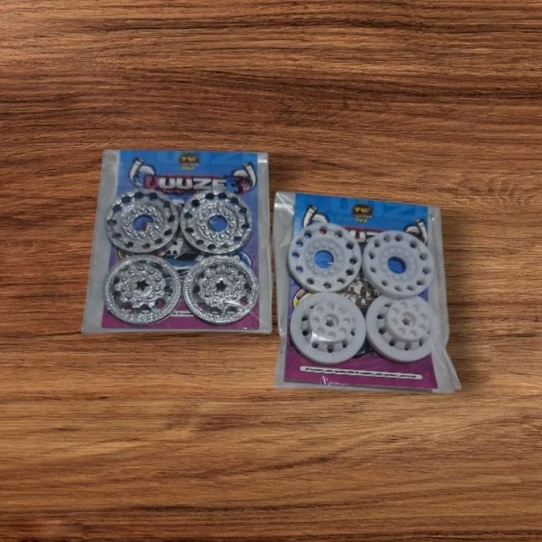 T-56 Miniatur Velg Alcoa Silver Atau Putih + Ring, Miniatur Bus