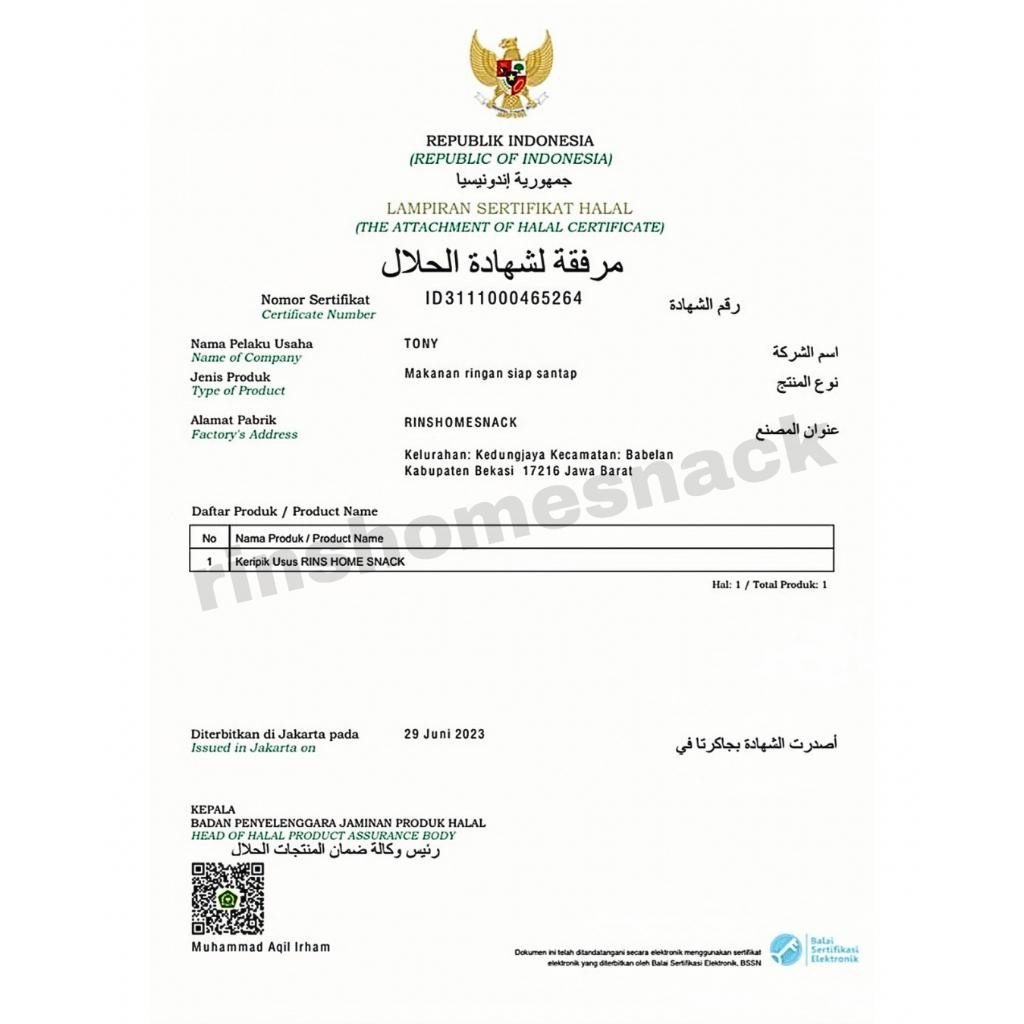 

Promo Meriah Buy 1 Get 1, Usus 500Gr Free Basreng 500Gr Berkualitas