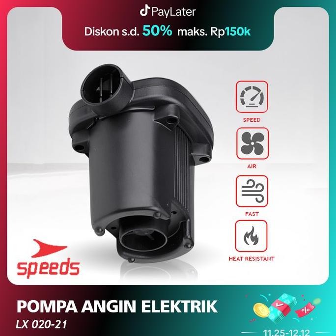 Original SPEEDS Pompa Angin Elektrik Vacuum - Pompa Kasur Angin Pelampung Listrik 020-21