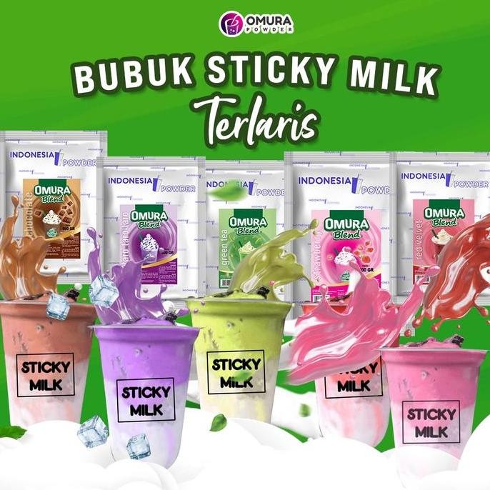 

Baru Omura Bubuk Es Sticky Milk Permen Karet 1Kg - Bubble Drink Plus Susu Gula Krimer