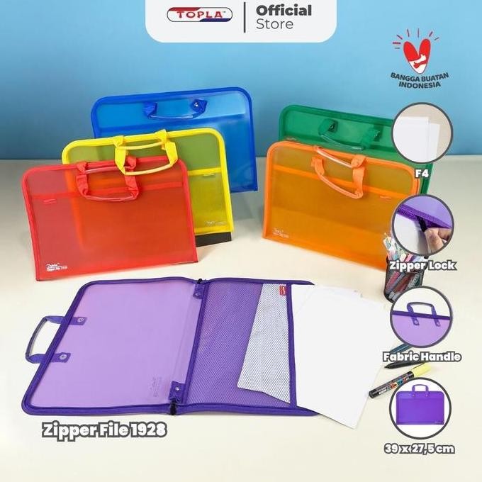 

Original Topla Tas Resleting Dokumen Zipper File 1928 Folio F4 Sekolah Kuliah Kerja