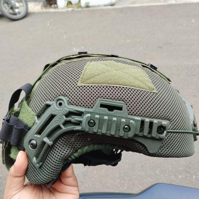 Promo Helm Mich Tactical Relwedy Hijau Army Plus Cover 2001 Emerson
