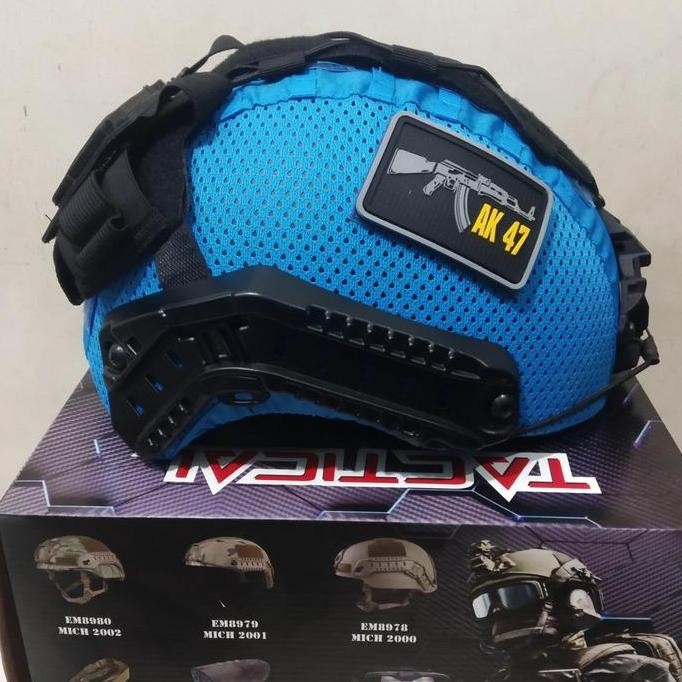 Promo Helm Mich Tactical Biru Un Pbb Libanon Plus Cover 2001