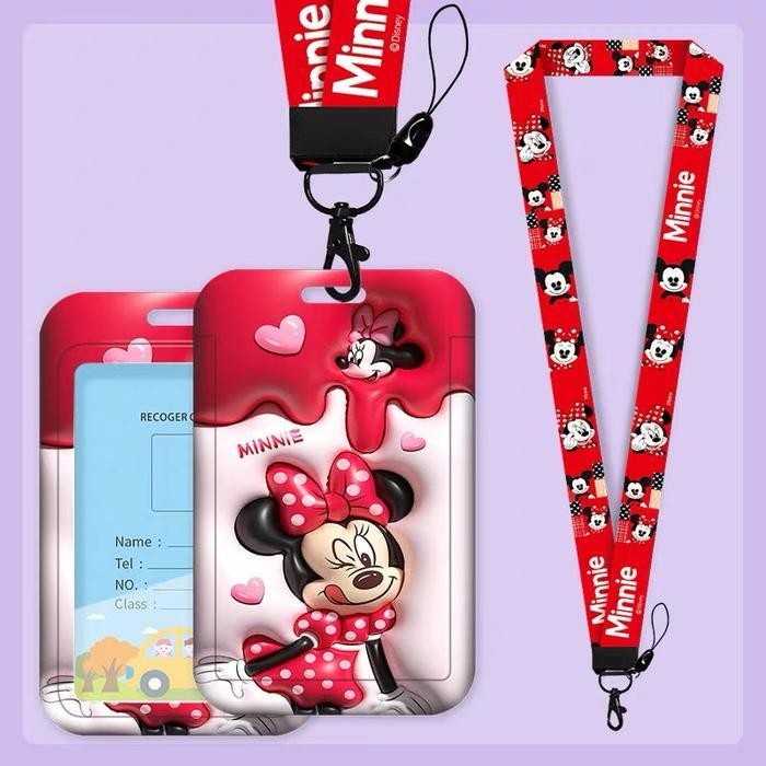 

3D Name Tags Kartun Karakter Tali Gantungan / Card Holder / Name Tag Id Card / Id Card Karakter Tali / Photocard Holder / Tempat Kartu