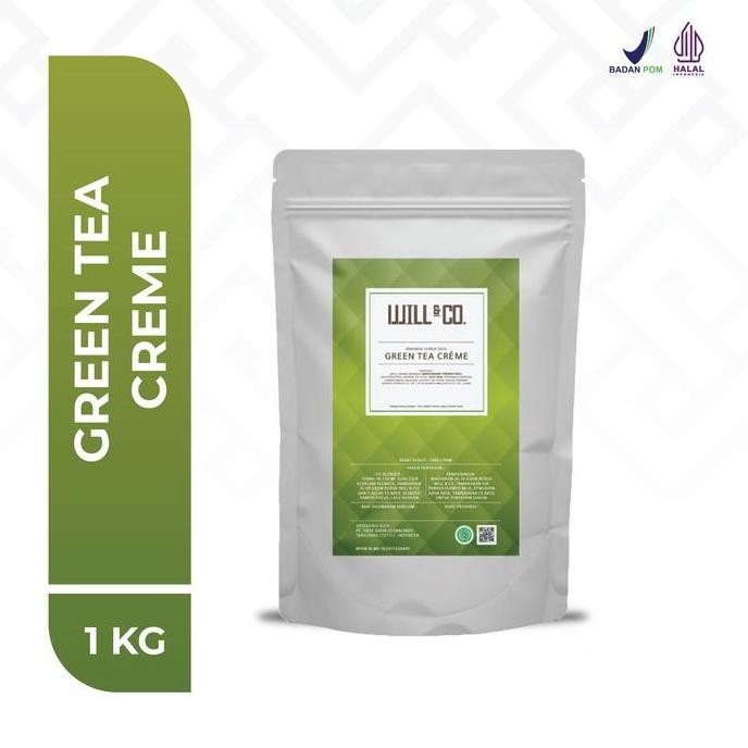 

Baru Will&Co Green Tea Creme Powder Drink 1Kg - Bubuk Minuman Teh Hijau Premium Untuk Cafe