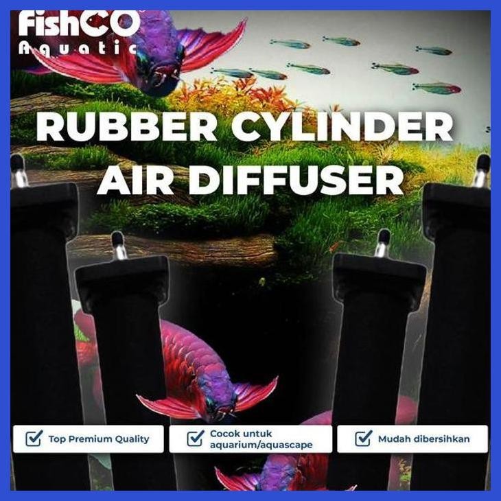 (RATUBEE) RUBBER AERATOR/AERASI GELEMBUNG UDARA AQUARIUM SILINDER PANJANG 30CM PERALATAN AQUARIUM IK