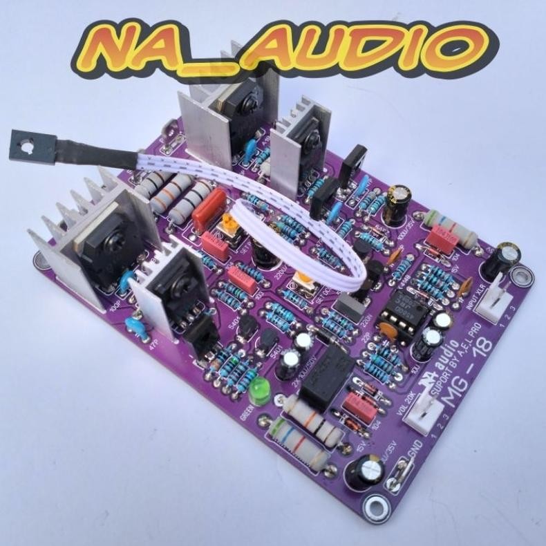 Cod Kit Driver Power Amplifier Mg-18 Include Inbalance & Limiter Super Clarity Buat Midh High Oke Lo