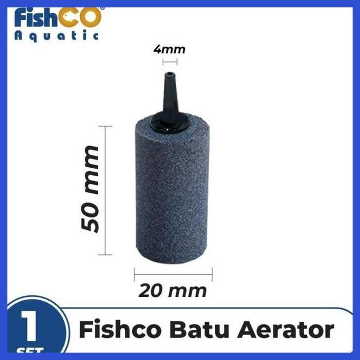 (RATUBEE) BATU AERATOR AERASI / GELEMBUNG UDARA AQUARIUM / AIR STONE 20MM X 50MM PERALATAN AQUARIUM 