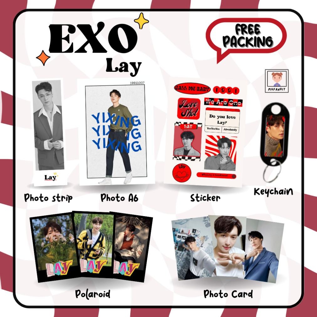 Jy-56 Murah Meriah Mini Fankit Exo / Gift Box Kpop / Hampers Kpop / Fankit Box Exo L Jy-56
