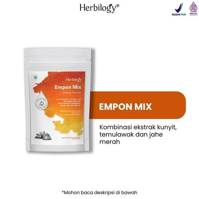 

Baru Herbilogy Empon Mix 100G - Ekstrak Powder Kunyit Temulawak Jahe Merah Herbal Alami