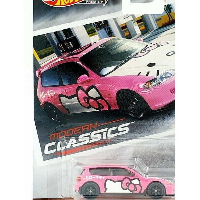 Hot Wheels Premium Modern Classics Honda Civic EG Hello kitty bankaret