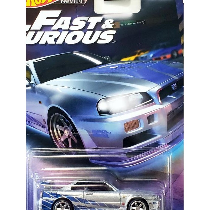 Hot Wheels Premium Nissan Skyline GT-R BNR34 R34 fast imports furious