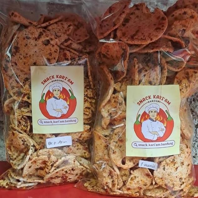 

Paket Basreng Pipih Premium Bundling Pedas Asin 500gr + Pedas Manis 500gr Food Snacks Goreng Cemilan