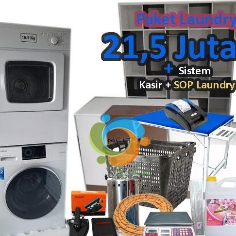 paket usaha laundry kiloan murah lengkap meja dan lemari laundry