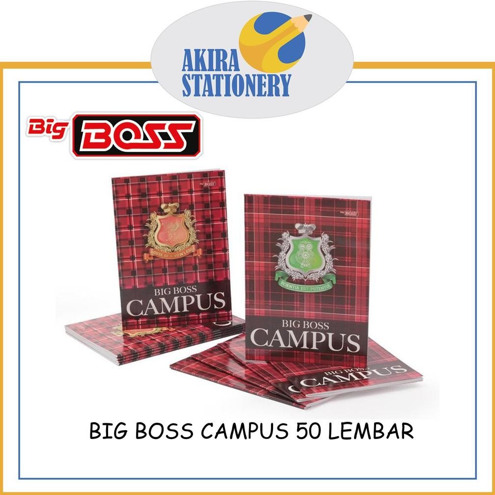 

Siap Kirim Buku Tulis Big Boss Campus B5 Ukuran Besar - 50 Lembar 10 Buku/Pak