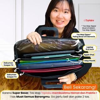 

GPS Toplaku Tas Map Dokumen Berkas Anti Air 15,6 INCH Multifungsi Zipper File Plastik Serbaguna Penting Aesthetic Dokument Document File Folder Organizer Clear Holder Stationery
