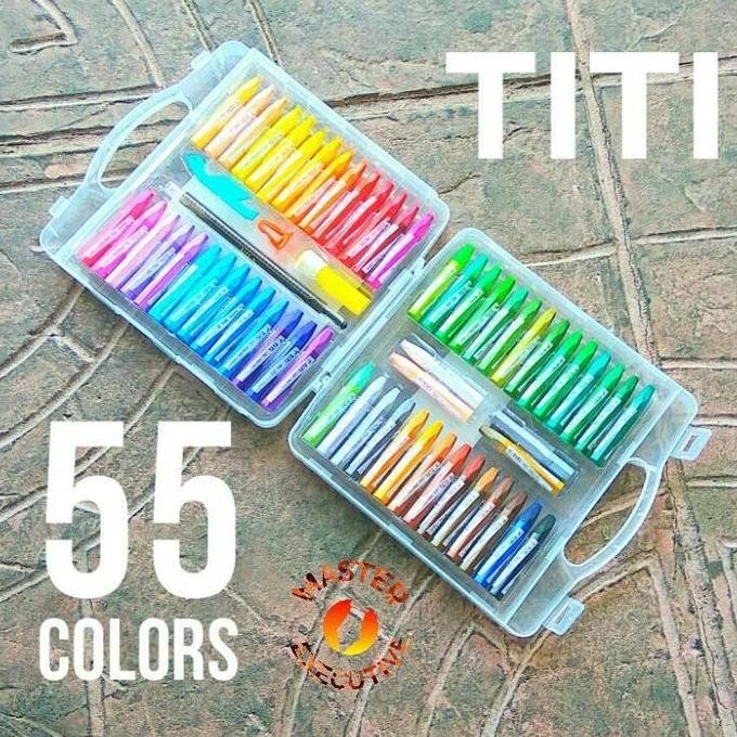 

Titi Krayon Minyak 55 Warna / Crayon 55 Colors Oil Pastels