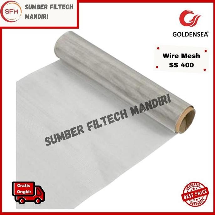 Goldensea Wire Mesh Saringan Ss316 #400 Stainless Steel