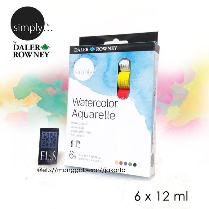 

Daler Rowney Simply Watercolour 6 X 12 Ml ( Cat Air )